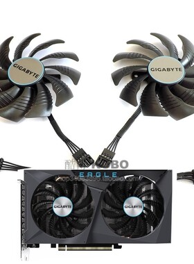 GIGABYTE技嘉 RTX3050 猎鹰EAGLE 8G 显卡风扇 正逆转双风扇
