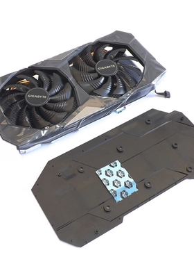 技嘉 RX5600XT WINDFORCE 热管显卡散热器 双9CM显卡风扇 带背板