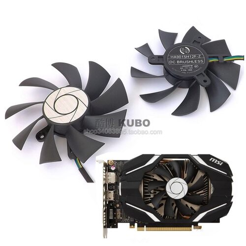 MSI微星  GTX1060 OC GTX950 R7 360  显卡风扇 4针 HA9015H12F-Z