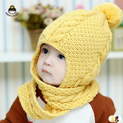 HappyPrince 婴儿帽子秋冬婴幼儿公主加绒毛线帽儿童帽女宝宝帽子