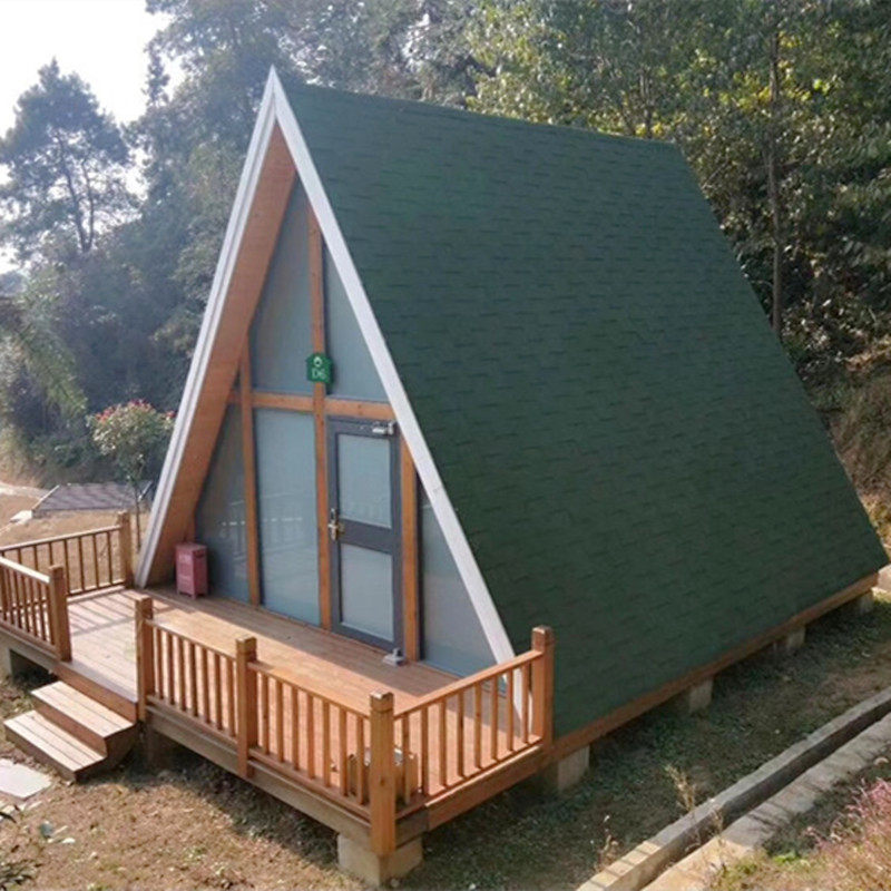 楼顶木屋别墅三角形树屋居住民宿简易木房子农田设备房灌溉小房子