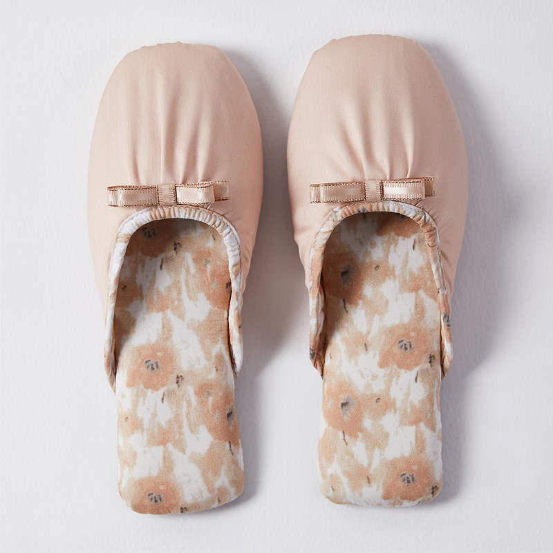 高档绸缎春夏室内家居拖鞋包头静音防滑防水软底全棉透气吸汗法式,居家布艺,居家棉拖/棉鞋,淘宝优惠券,粉丝福利购,淘宝优惠卷