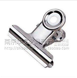 鼎力0011 2 3 4 5号圆形不锈钢票夹画板夹金属弹力装订铁夹子促销