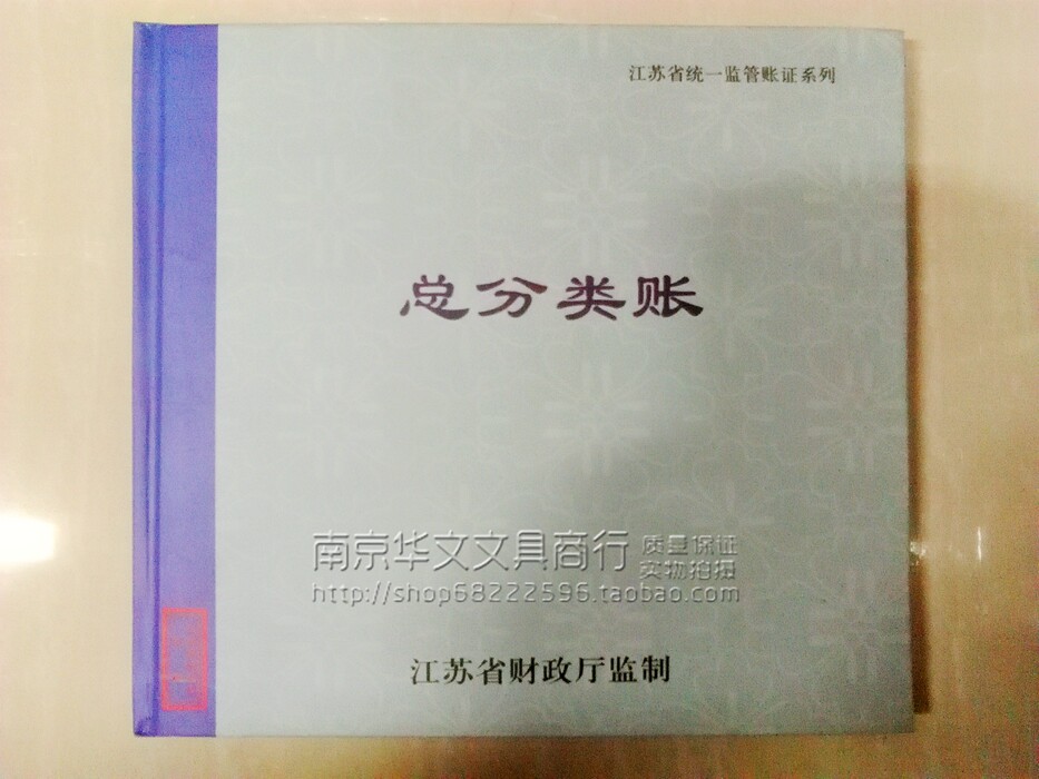 江苏省财政厅统一监制2403A-100总分类账24K记账本理财本100页/本