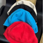 A.nd护耳帽 小众秋冬抗静电保暖户外护耳柔软摇粒绒瓜帽汉服帽