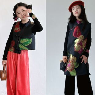 【现货在仓】『朱槿』小众新中式国风高定古法手工艺旗袍裙/马甲