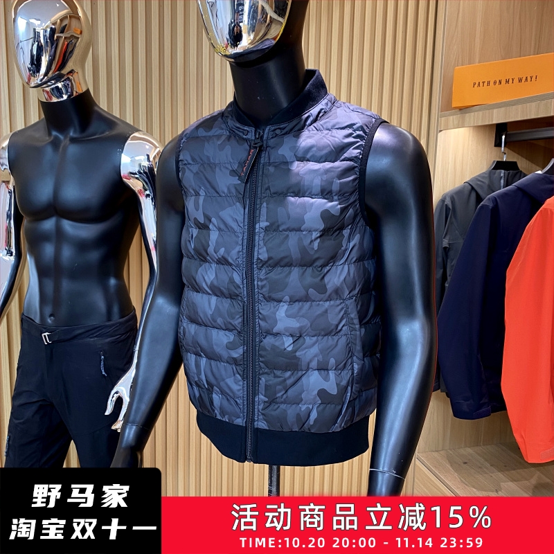 纽约/69镁刀 轻量防水羽绒棉男士休闲棉马甲秋冬情侣迷彩背心外套