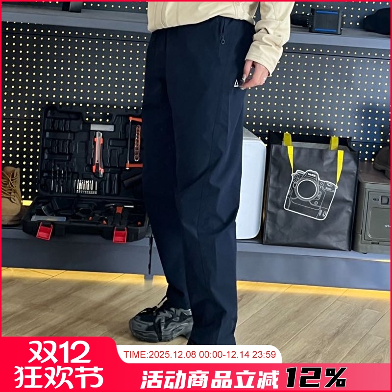 春季新款男士户外松紧腰运动休闲