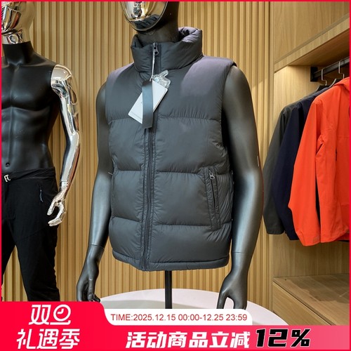 高蓬高填充羽绒马甲保暖加厚