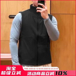 重磅平替！线下1180！生物基轻量化速干透气！户外立领马甲背心男