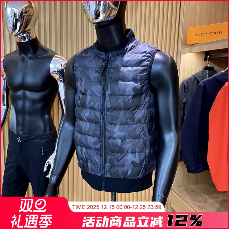 秋冬情侣迷彩背心外套