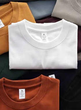 无利回馈新老粉 230克精梳全棉 OZ廓形情侣基础百搭纯色短袖T恤衫