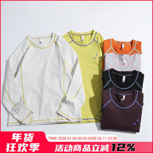 重磅山系户外！内里玉米格抓绒！冬新品吸湿速干运动打底衫T恤男