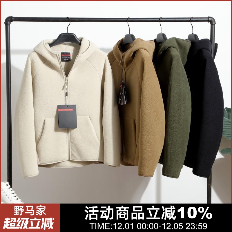 秋冬男女款加厚保暖连帽外套