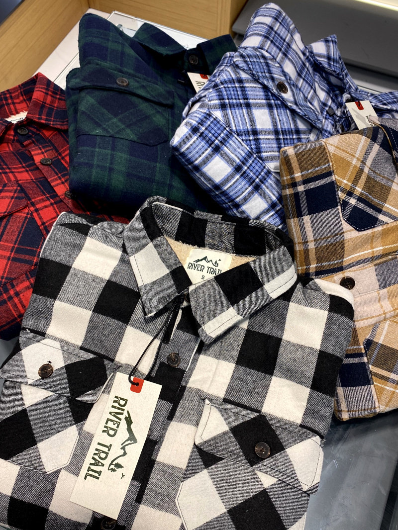 老美单 秋冬男士加绒加厚保暖不臃肿宽松休闲毛格子衬衫外套