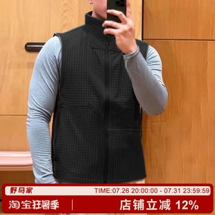 重磅平替！线下1180！生物基轻量化速干透气！户外立领马甲背心男