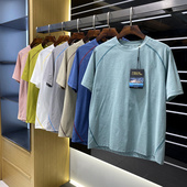 男女速干透气弹力短袖 重磅捡漏 夏季 明线撞色 T恤潮 设计师线