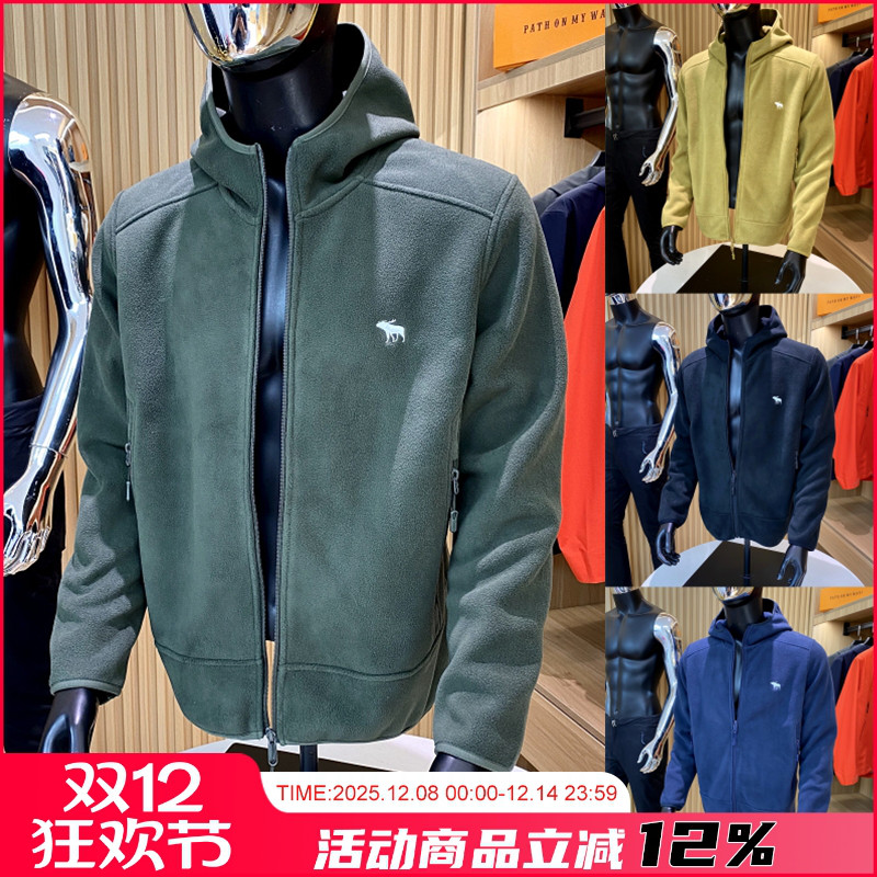 软糯弹力摇粒绒防风夹克外套