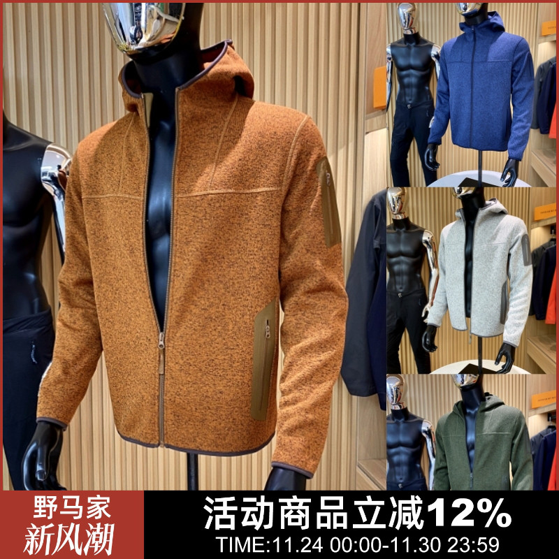 户外飞禽保暖连帽抓绒衣外套夹克