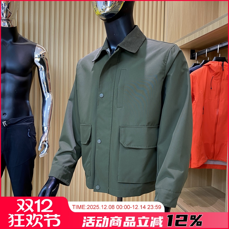 宽松工装翻领夹克外套