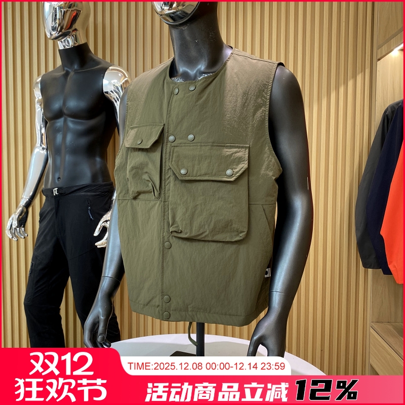 山系户外机能羽绒马甲男冬季