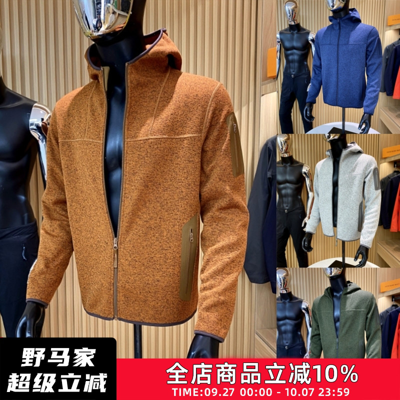 户外飞禽保暖连帽抓绒衣外套夹克
