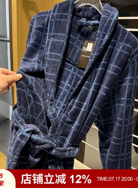 保暖双面法兰绒睡袍家居服