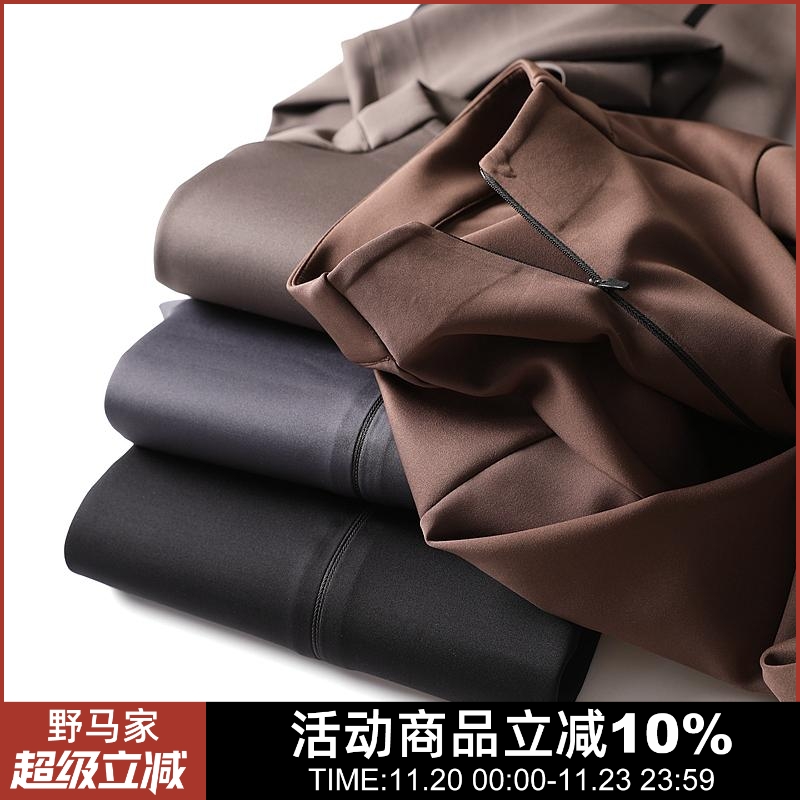 清货！户外高端！tech高弹面料！无缝压胶！立领运动长袖打底衫男