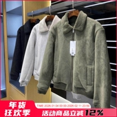 秋冬男士 西班芽外贸单 线下799 仿麂皮翻领加厚保暖夹克棉衣潮