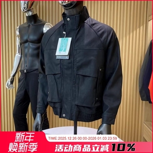 美式 秋冬男士 复古皮料宽松百搭立领PU皮皮衣潮 机车范十足 巨帅