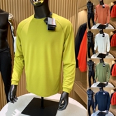 运动休闲吸湿排汗透气舒适速干长袖 意大利高端户外 春夏男士 T恤