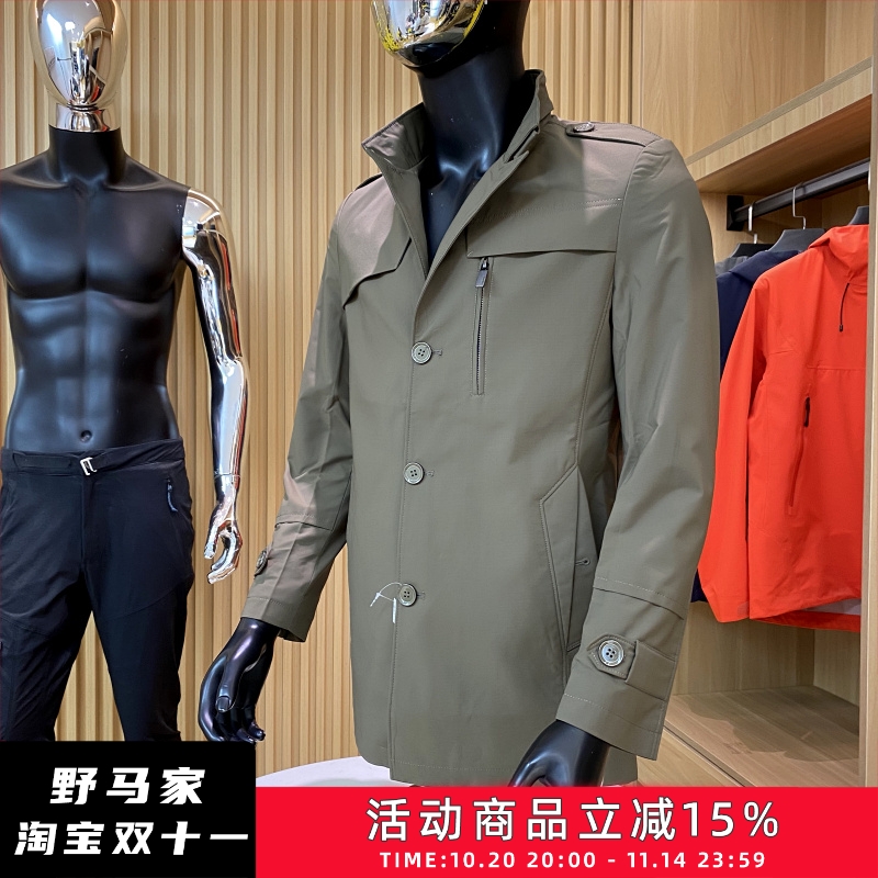 轻商务休闲夹克中长款风衣