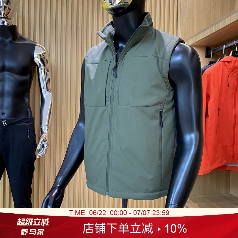 山系户外！重磅推荐！双面穿！冬季新品摇粒绒保暖马甲背心外套男