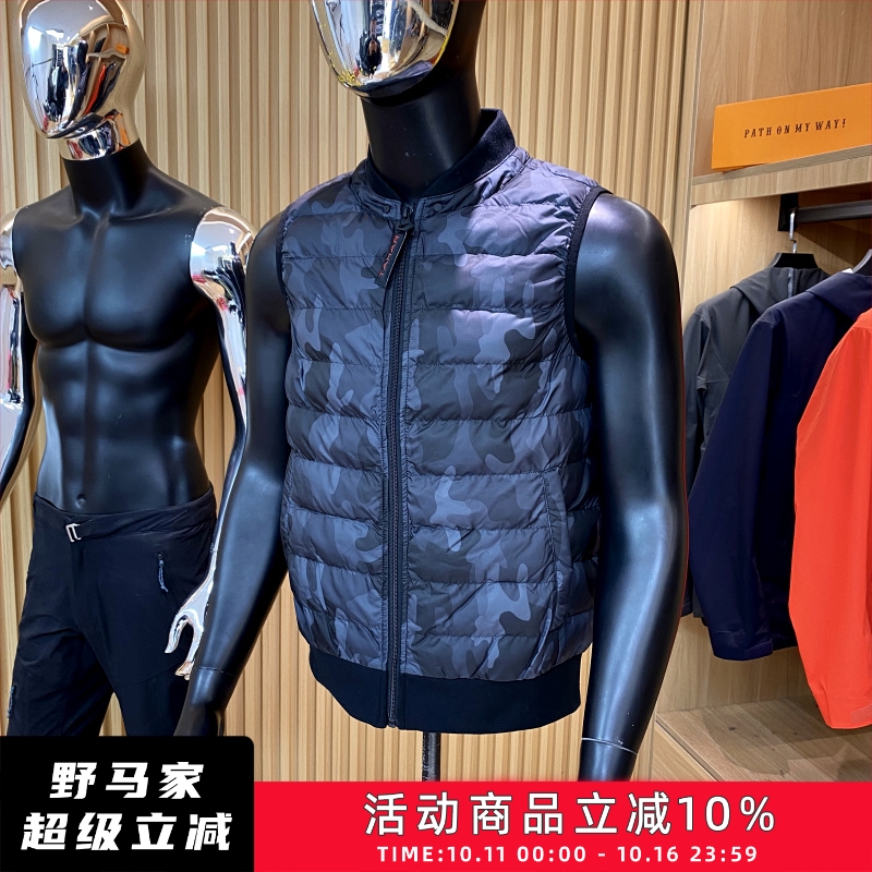纽约/69镁刀 轻量防水羽绒棉男士休闲棉马甲秋冬情侣迷彩背心外套