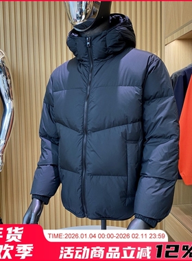 柜899！高蓬松保暖！90白鸭绒高端秋冬男士防风雨连帽百搭羽绒服