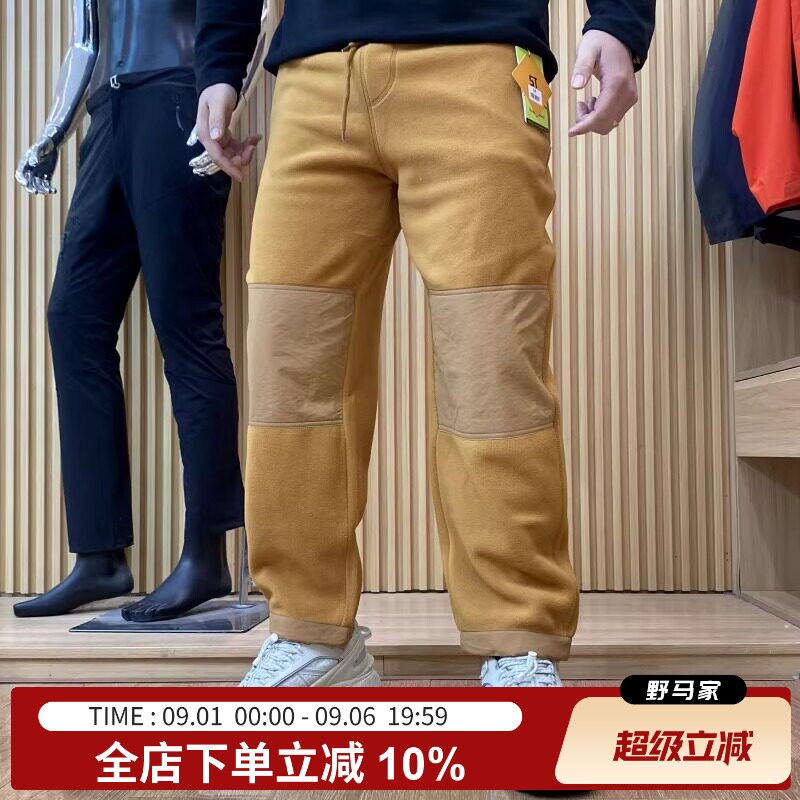 山系户外！加绒加厚！男女情侣款户外百搭摇粒绒保暖抓绒休闲裤潮