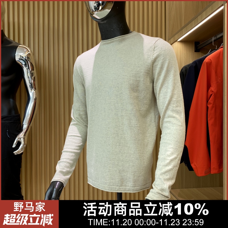 意式轻奢薄款针织衫打底圆领毛衣