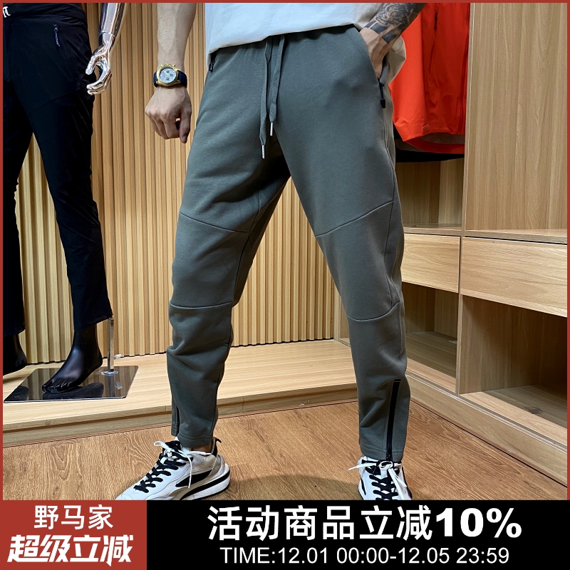 运动卫裤休闲拉链小脚裤