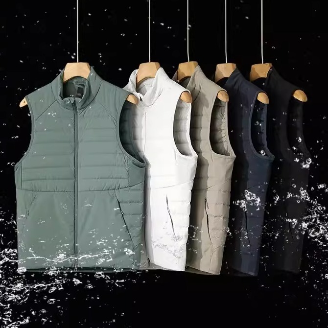 户外机能防风保暖立领羽绒马甲