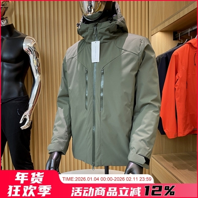 防风防泼水保暖连帽冲锋衣棉服