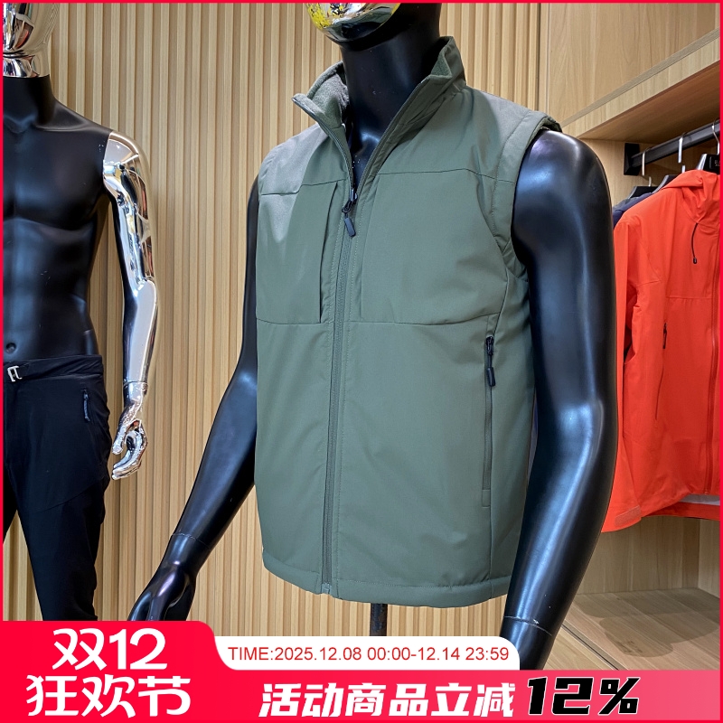 多口袋摇粒绒马甲外套冬