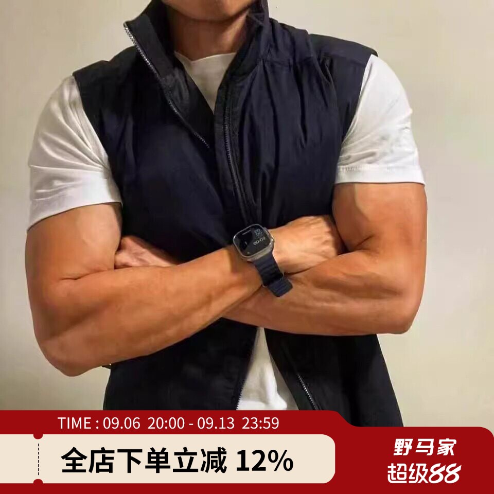 轻便保暖男女户外立领棉马甲背心图片