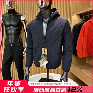 日系-蚕丝棉暖绒！秋冬新款男士户外防风保暖菱形格棉衣棉服外套