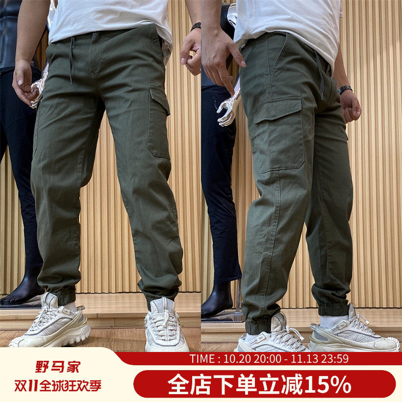 设计师线！立体多口袋！秋季新品男士舒适复古工装束脚运动休闲裤