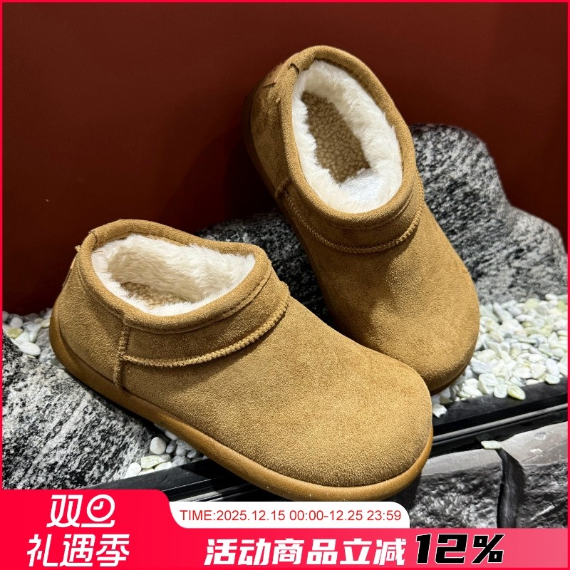 情侣款反绒革鞋面勃肯鞋