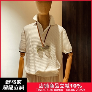 80支精梳棉 轻奢 polo衫 意式 高级感翻领短袖 夏季 线下3.7K 男士