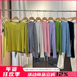 软到怀疑~户外运动排汗透气美利奴羊毛速干衣针织T恤弹力打底衫女