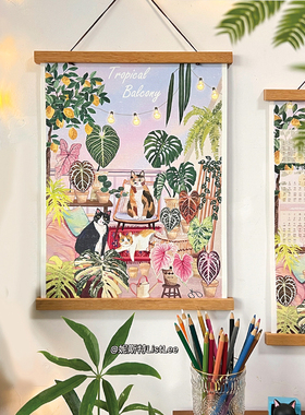 原创绿植挂历2026新款台历 ins风日历创意月历 马年热植文创周边