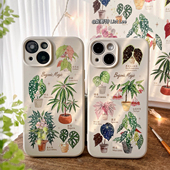 ListLee·原创植物海棠苹果17promax手机壳iphone16液态硅胶防摔15全包14 艺术绿植文创热植周边 适用华为个性