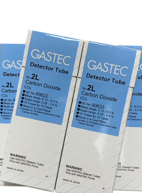日本GASTEC二氧化碳CO2气体检测管/型号2HH,2H,2L,2LC,2LL检知管